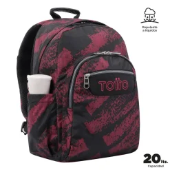 - Mochila escolar adaptable a carro tiza roja Acuareles*TOTTO Sale