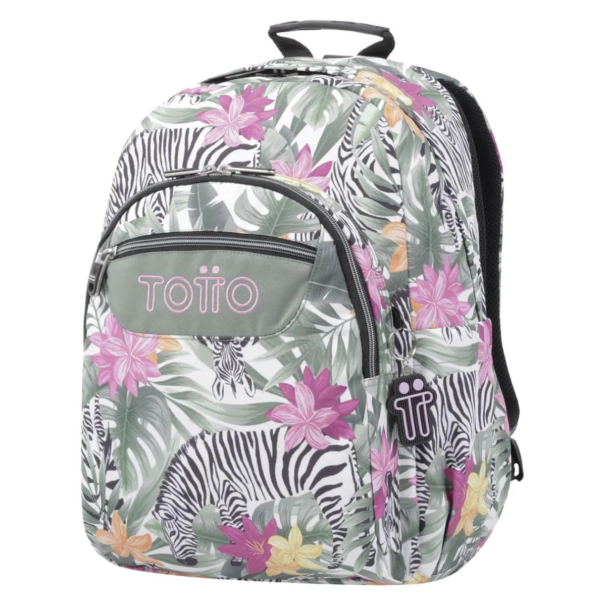 Best - Mochila escolar adaptable a carro tropical cebras Acuareles Material Escolar