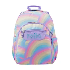 - Mochila escolar arcoíris Acuarela*TOTTO Best