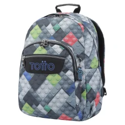 Hot - Mochila escolar bloques Acuarela Material Escolar