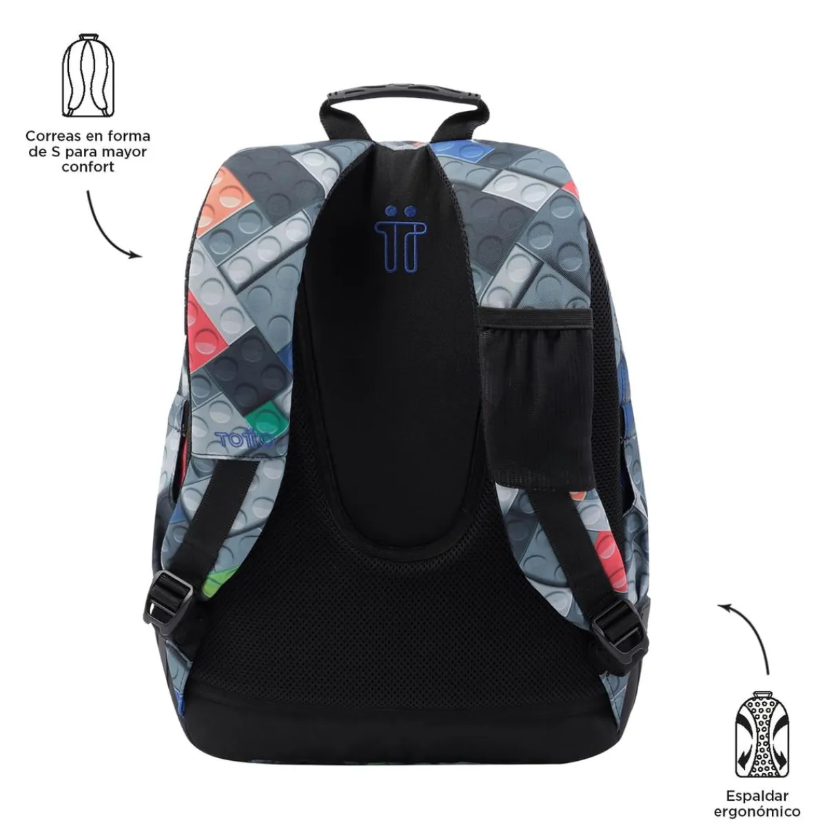 - Mochila escolar bloques Crayoles*TOTTO Outlet