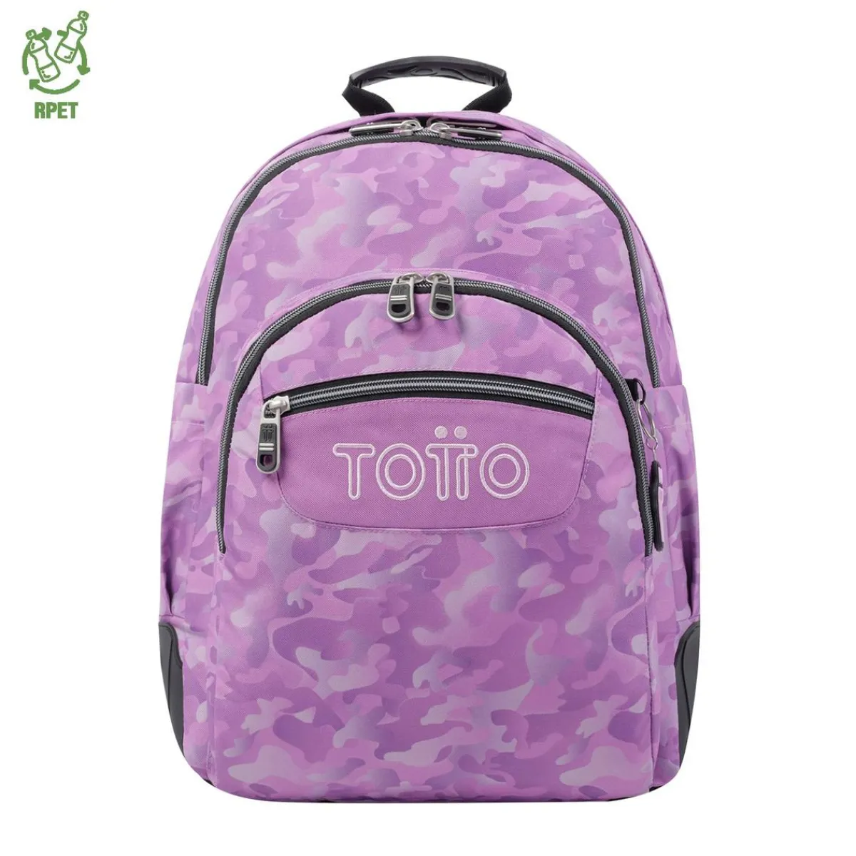 - Mochila escolar camuflaje rosa Crayoles*TOTTO