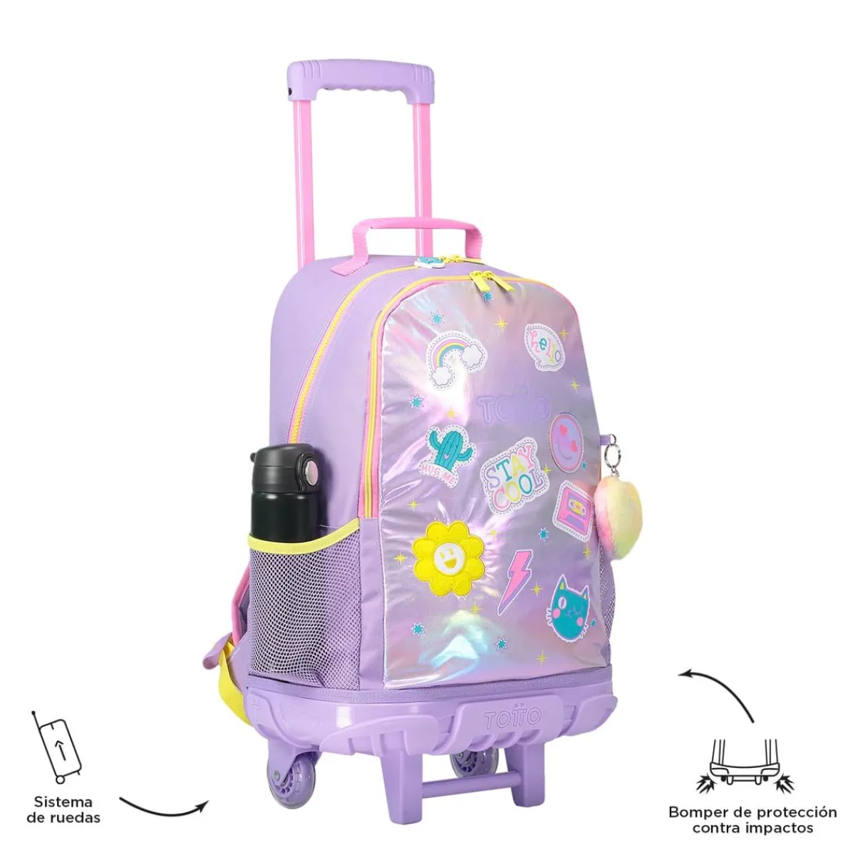 - Mochila escolar con ruedas grande Emojy*TOTTO Clearance