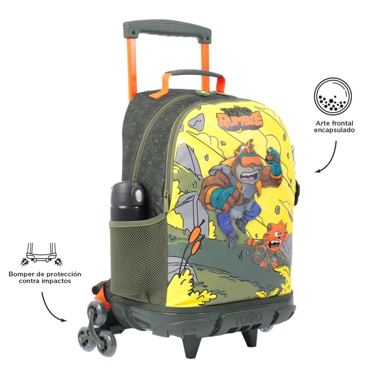 - Mochila escolar con ruedas grande Brawlmaster*TOTTO New