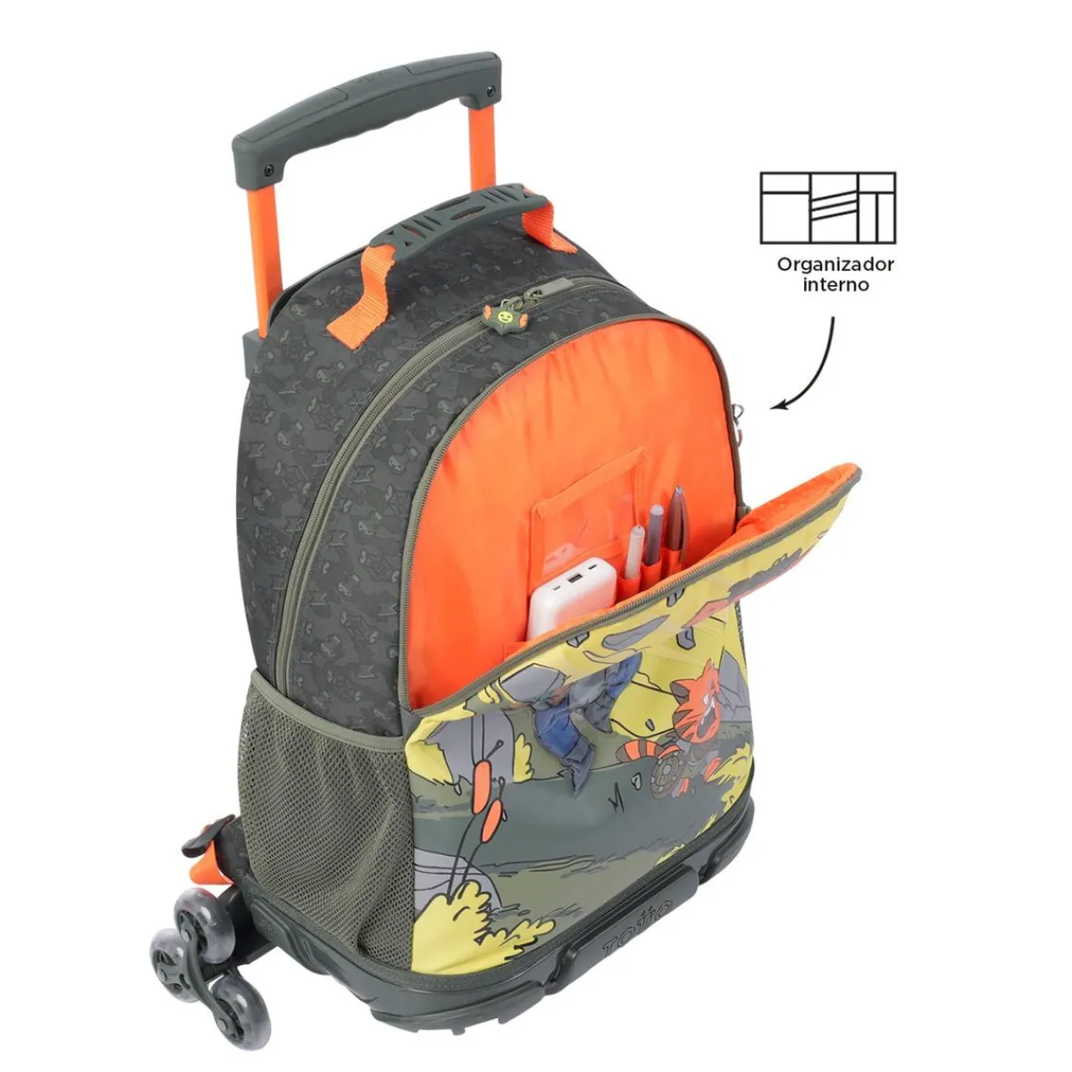 - Mochila escolar con ruedas grande Brawlmaster*TOTTO New