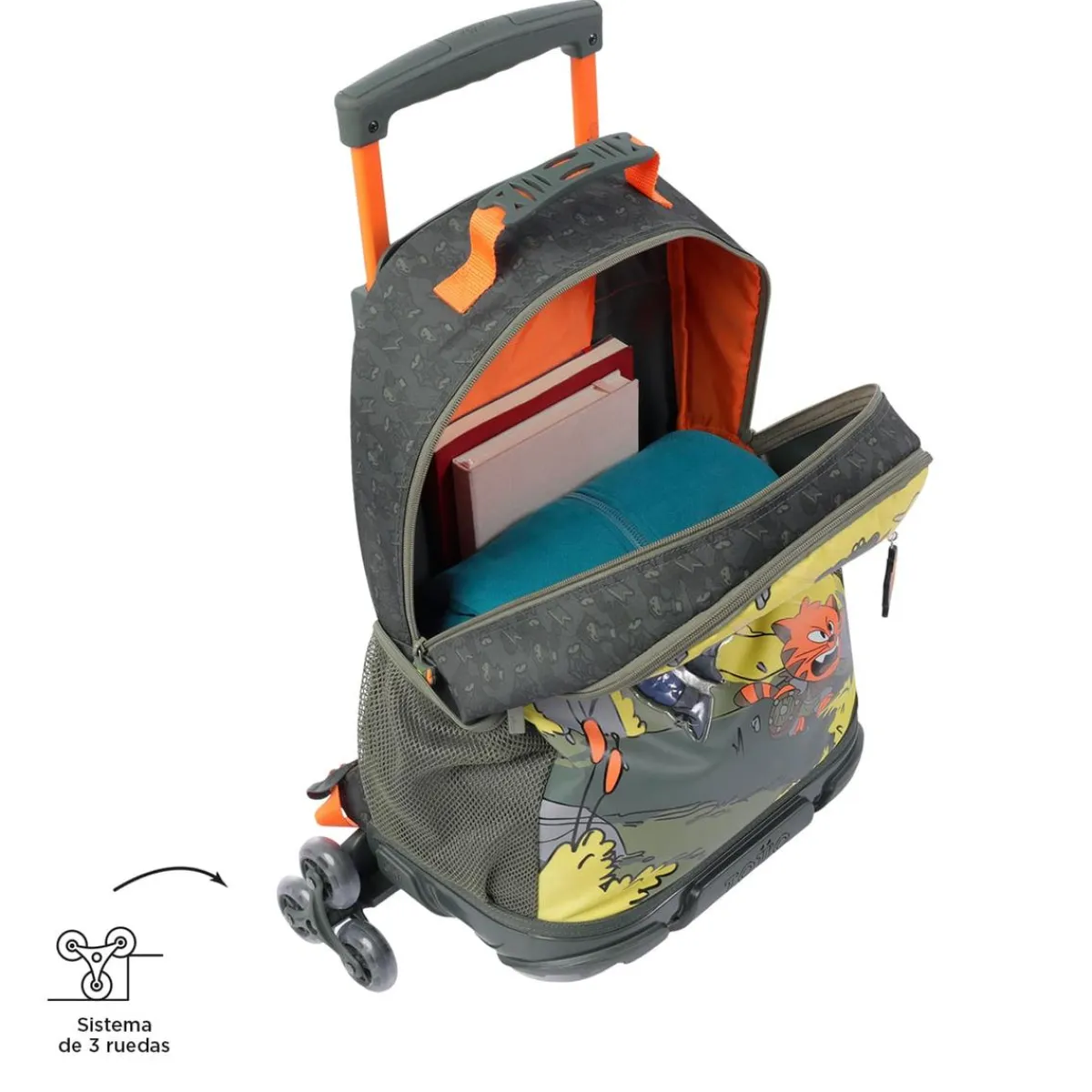 - Mochila escolar con ruedas grande Brawlmaster*TOTTO New