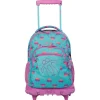New - Mochila escolar con ruedas Renglones - Corazones Material Escolar