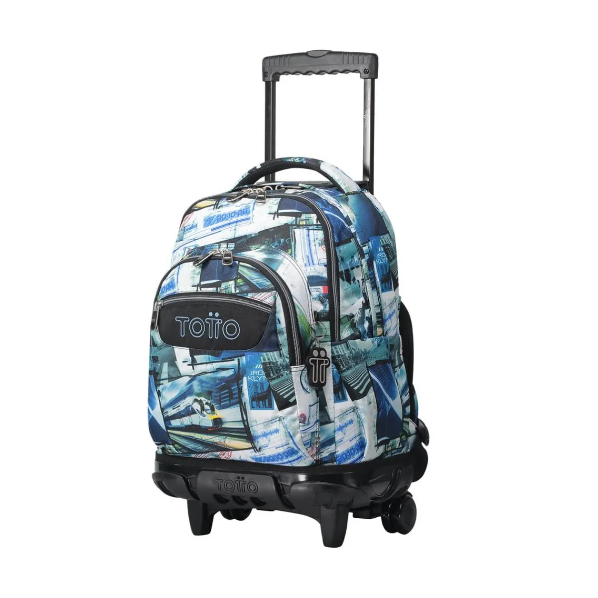 - Mochila escolar con ruedas postales y casetes Renglones Material Escolar