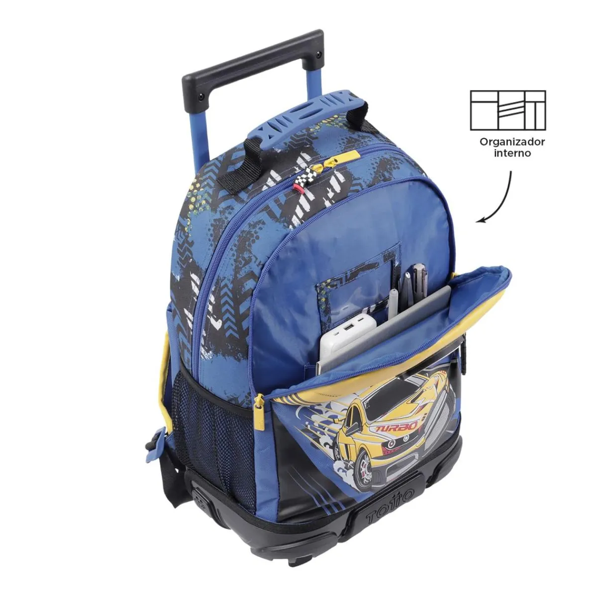 - Mochila escolar con ruedas mediana Velocity*TOTTO Hot