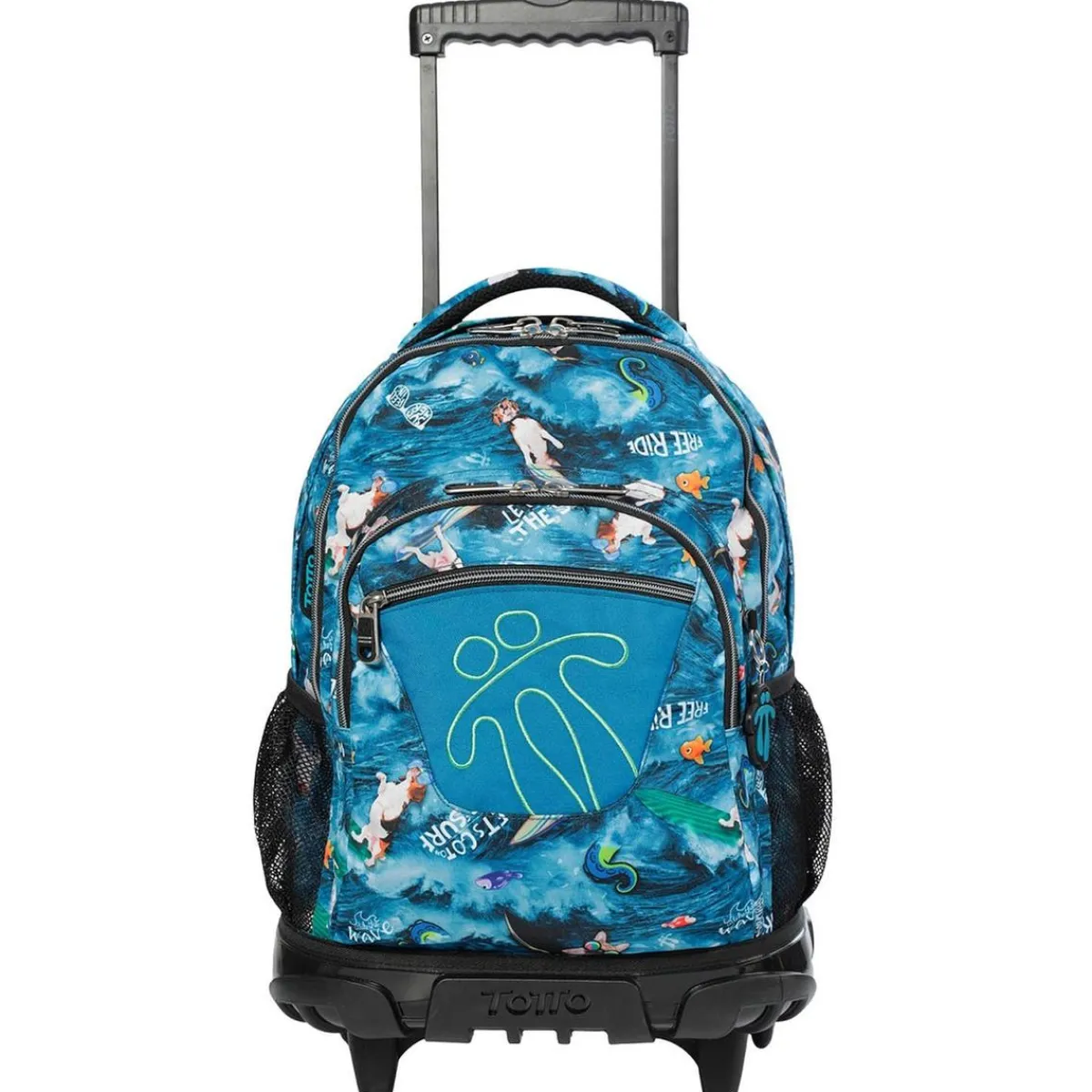 Outlet - Mochila escolar con ruedas Renglones - Océano Material Escolar