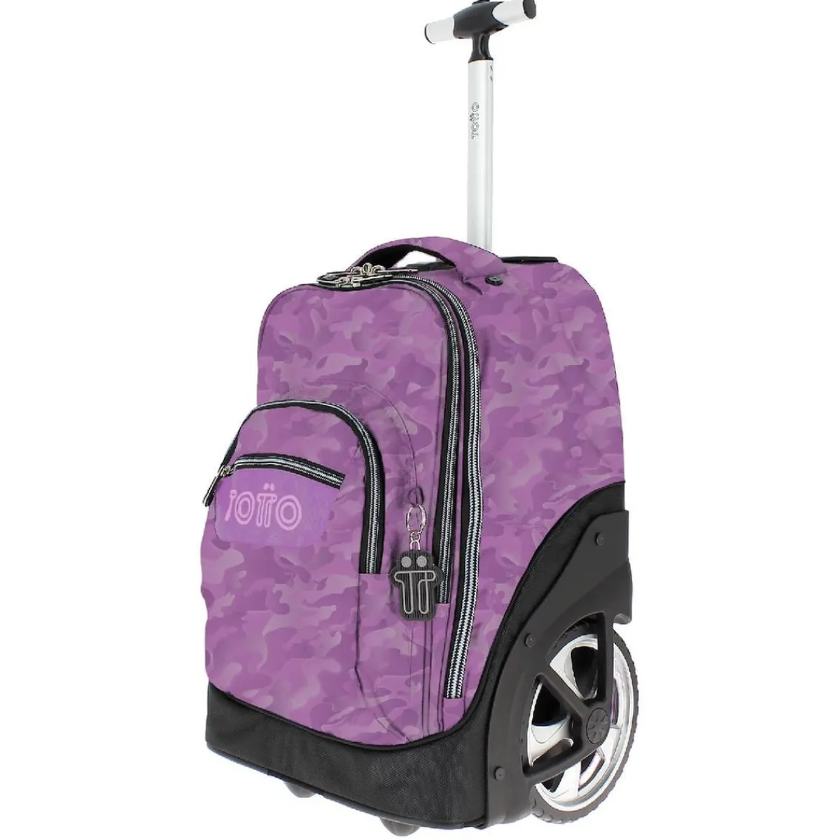 Online - Mochila escolar con ruedas camuflaje rosa Papel Material Escolar