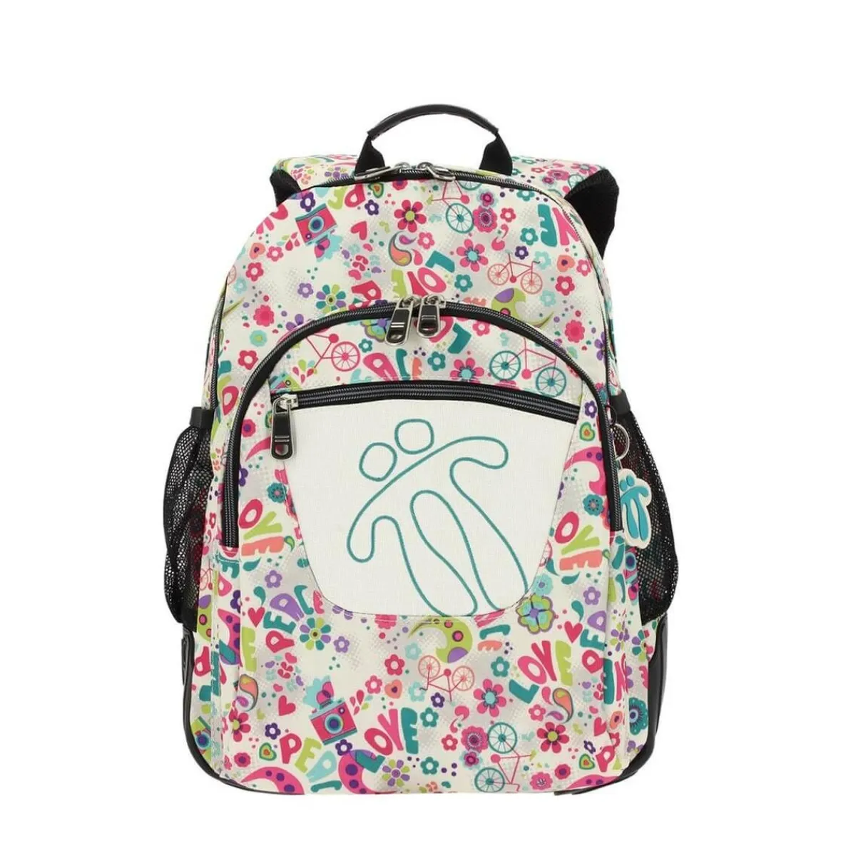 New - Mochila escolar Crayoles - Flores Material Escolar