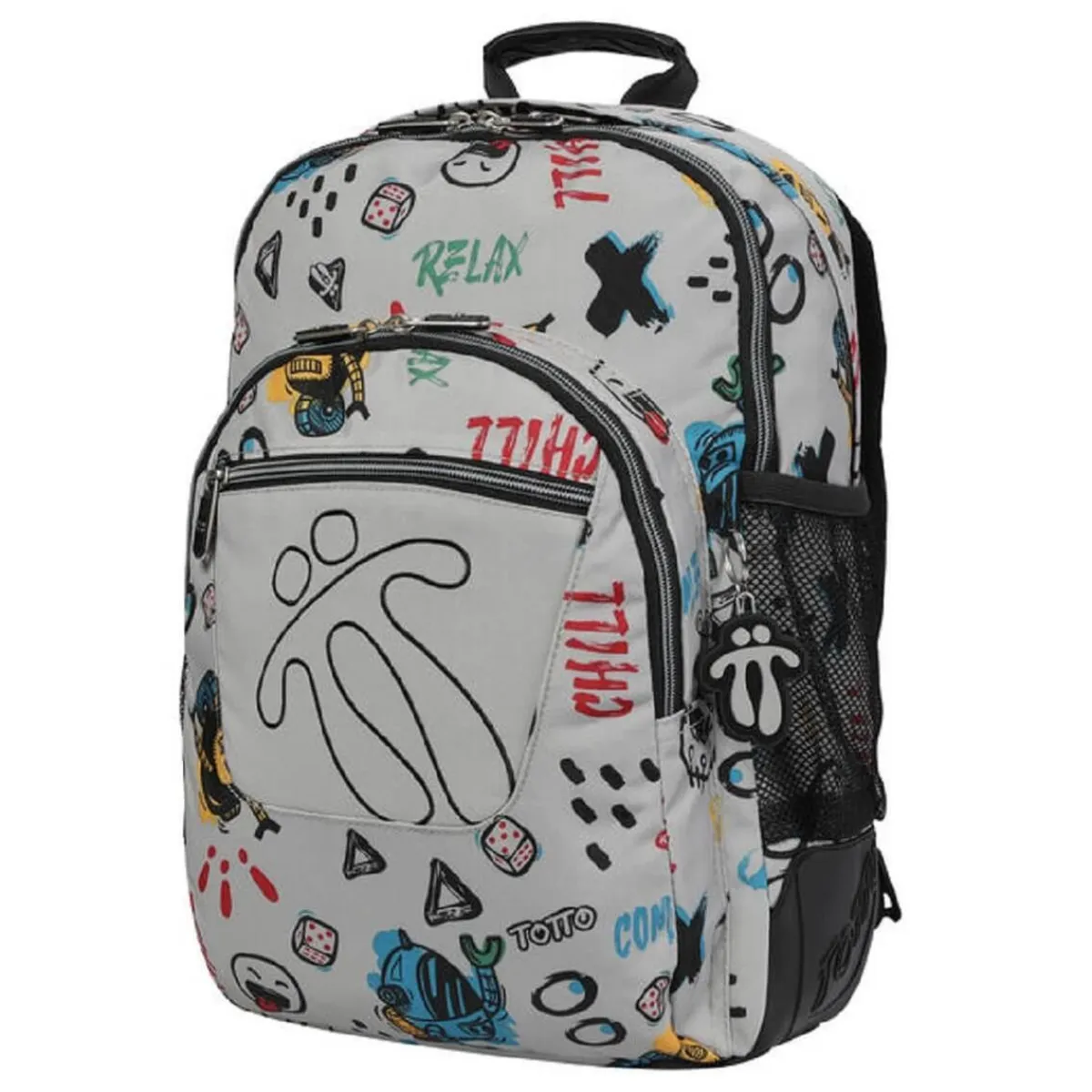 Best - Mochila escolar Crayoles - Gris Material Escolar