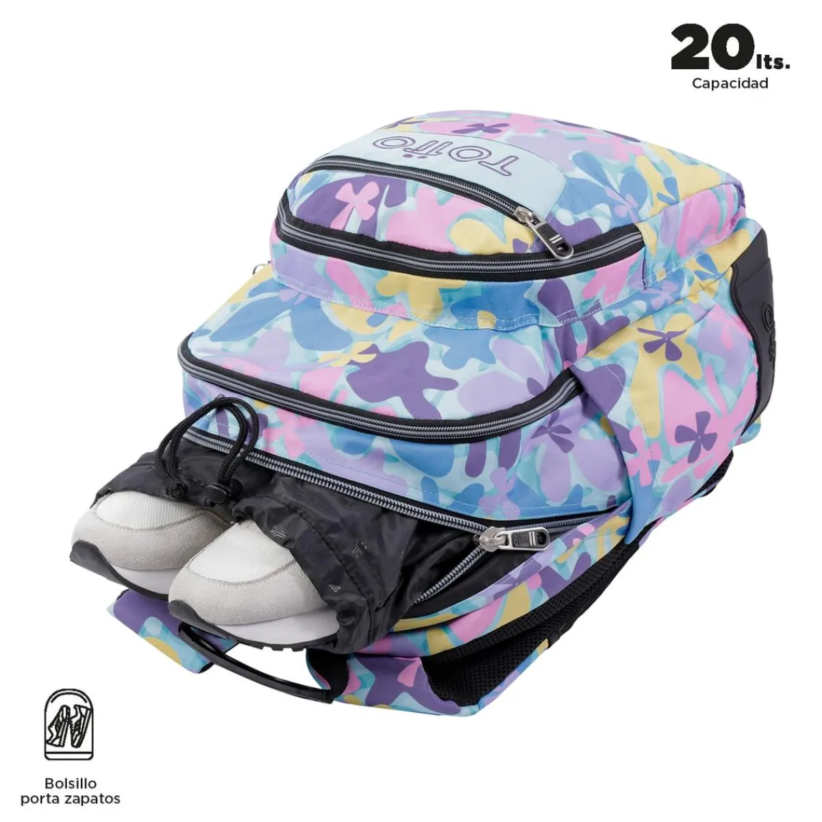 - Mochila escolar flores hawaianas Crayoles*TOTTO Best