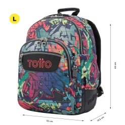 - Mochila escolar graffiti Crayoles*TOTTO Clearance