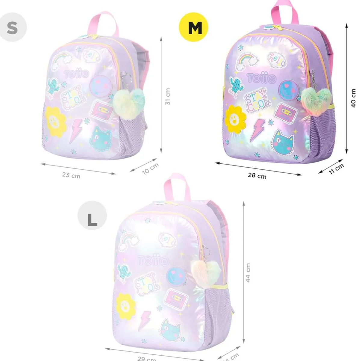 - Mochila escolar mediana Emojy*TOTTO