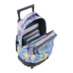 Hot - Mochila escolar pequeña ruedas flores hawaianas Resma Material Escolar