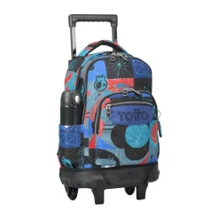 Hot - Mochila escolar pequeña ruedas cyber monstruos Resma Material Escolar