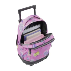 - Mochila escolar pequeña ruedas gatos astronautas Resma Material Escolar