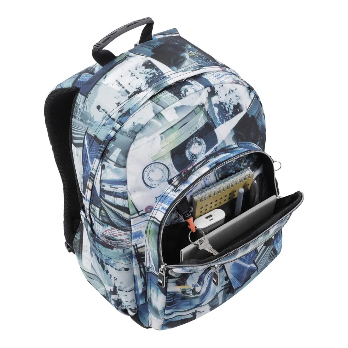 Sale - Mochila escolar postales y casetes Acuarela Material Escolar