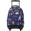 Best - Mochila Renglones con ruedas Space Blue Material Escolar