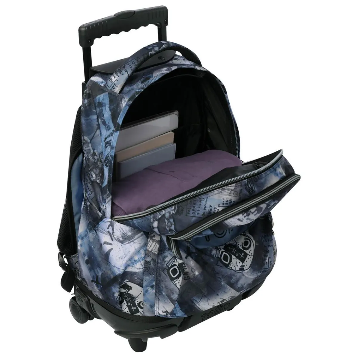 Best - Mochila Renglones con ruedas Film Material Escolar