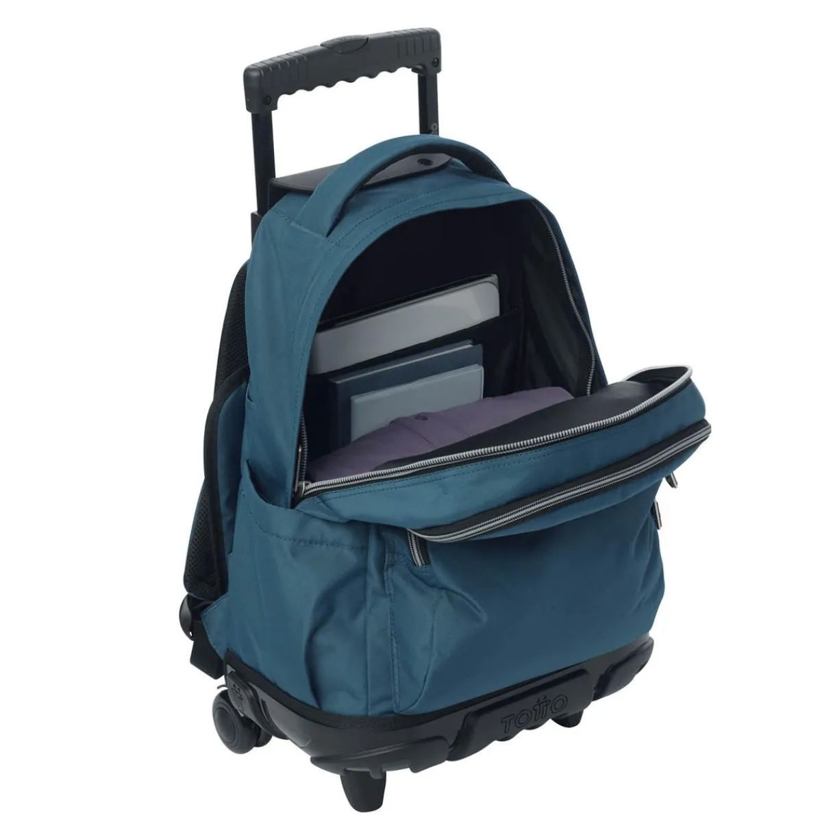 - Mochila Renglones con ruedas Moroccan Blue*TOTTO Hot