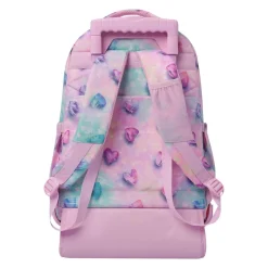 - Mochila Renglones con ruedas Glitter Shiny Heart*TOTTO