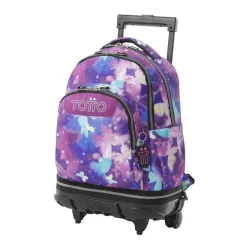 Sale - Mochila Tiza con ruedas Glitter Star Butterfly Material Escolar