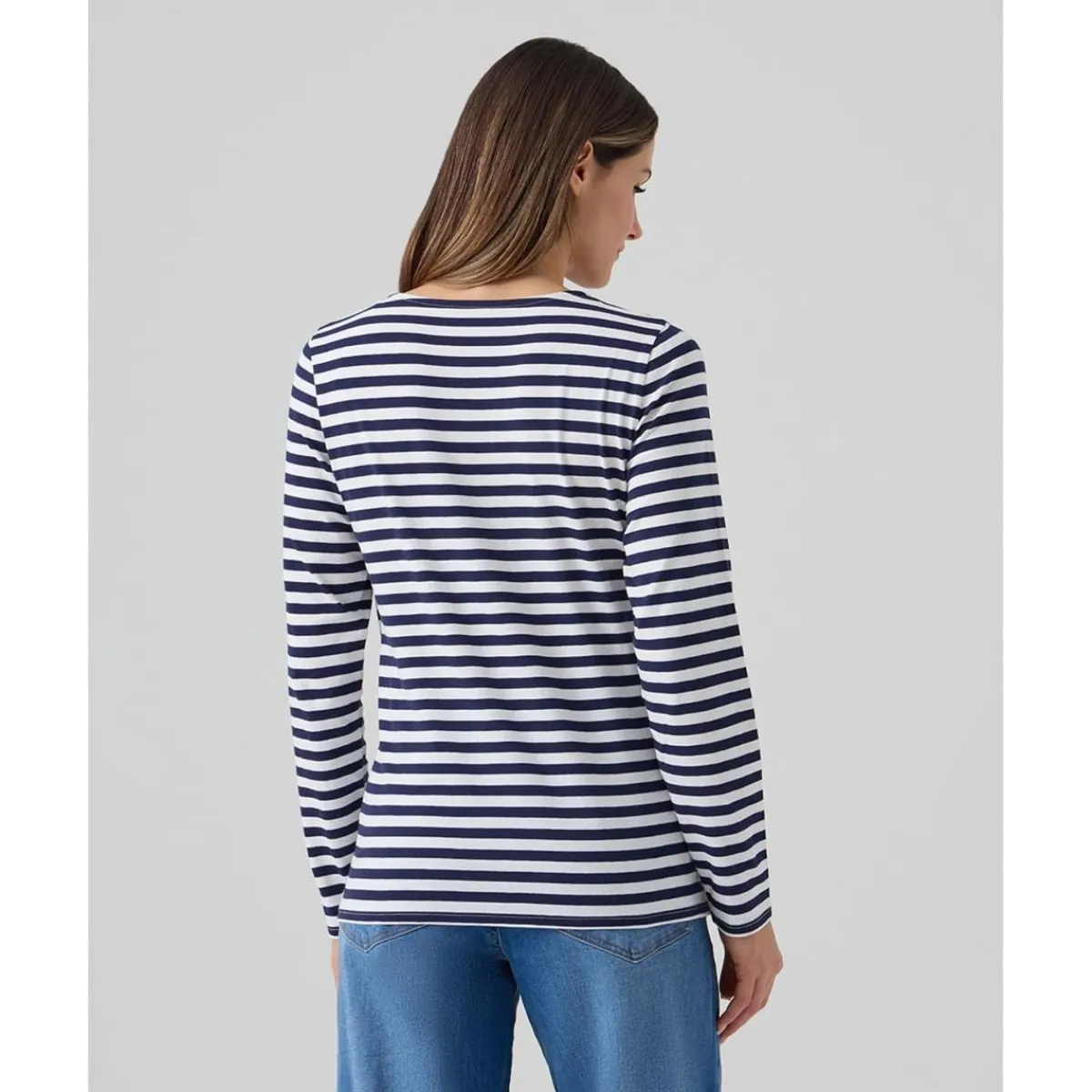 Hot T-shirt de lactancia rayas blancas y azules Moda·Camisetas|Premamá·Moda