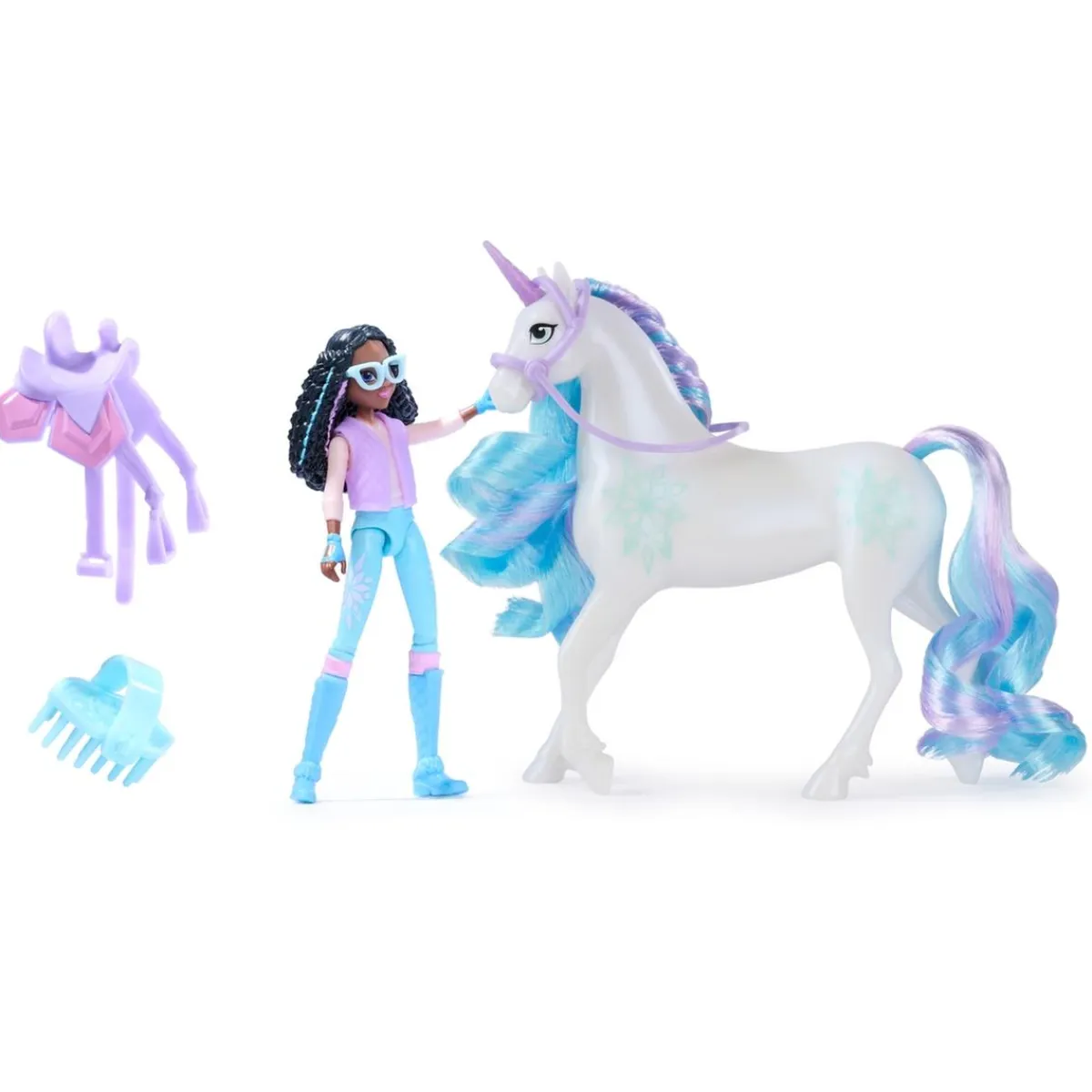 Online Unicorn Academy - Muñeca Layla y Glacier Muñecas