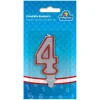Vela borde rojo 4*TOYS "R" US Discount