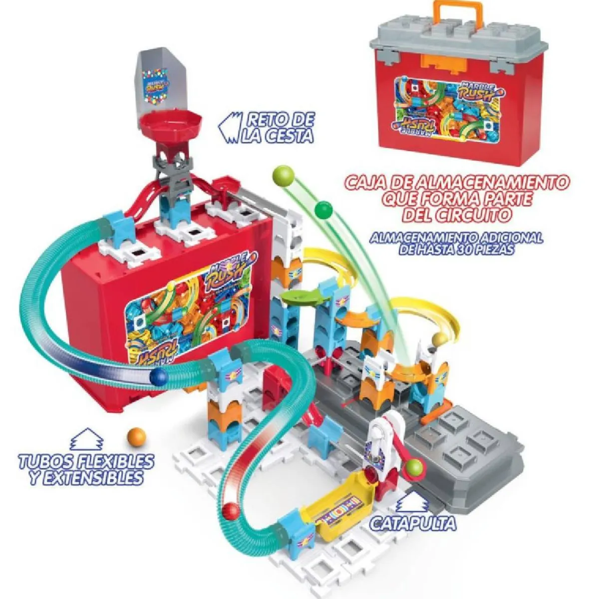 Best - Circuito de Canicas Interactivo Storage Box Steam