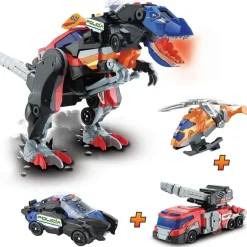 Online - Dinosaurio Switch&Go con bomberos y vehículos Mega T-Rex ㅤ Coleccionables Y Mini Mundos