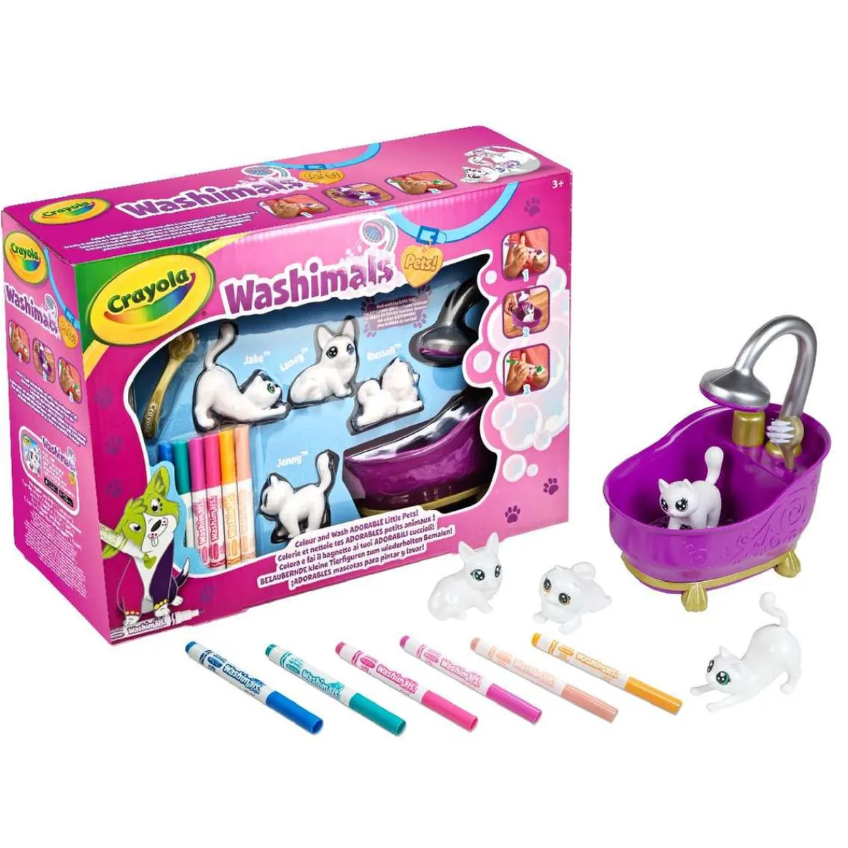 Discount Washimals - Bañera con 4 mascotas Arte Y Manualidades