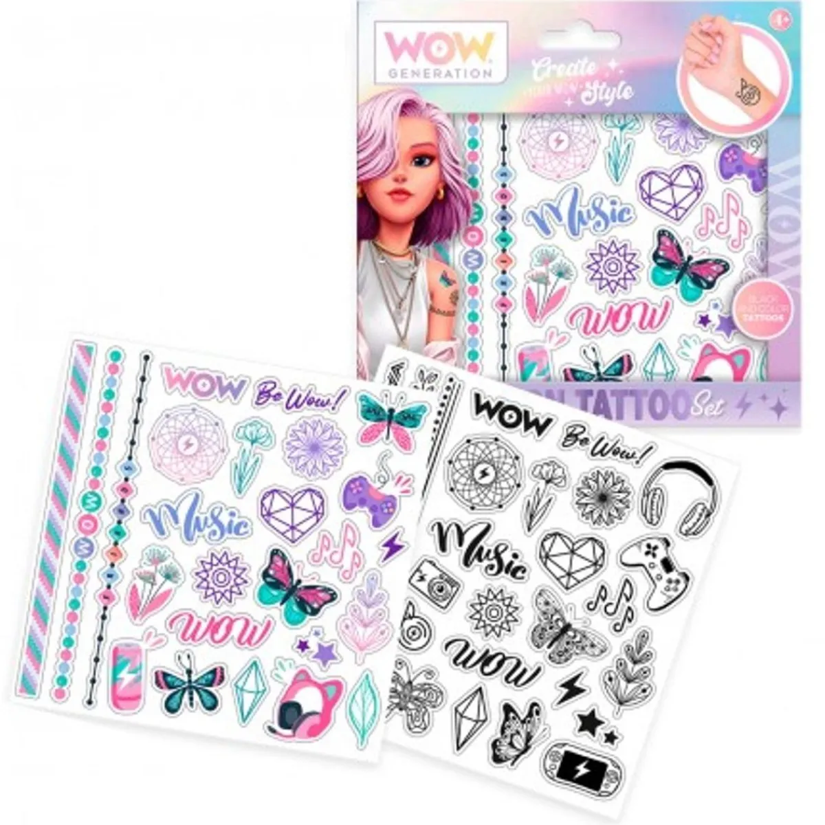 Hot Wow Generation - Set tatuajes Estilo De Vida