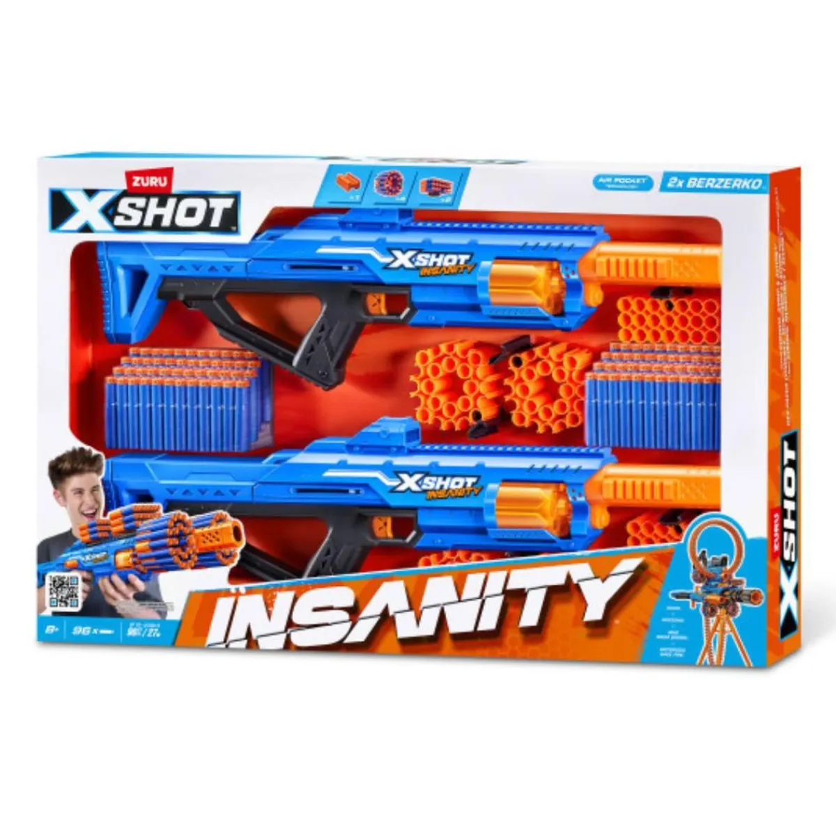 - Insanity combo 2 lanzadores Berzerko*X-SHOT Hot
