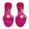 Zapatos princesa corazón rosa 4-6 años Disfraces|Halloween