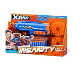 Zuru - Pistola X-Shot Insanity Manic 24 Dardos ㅤ*TOYS "R" US Outlet